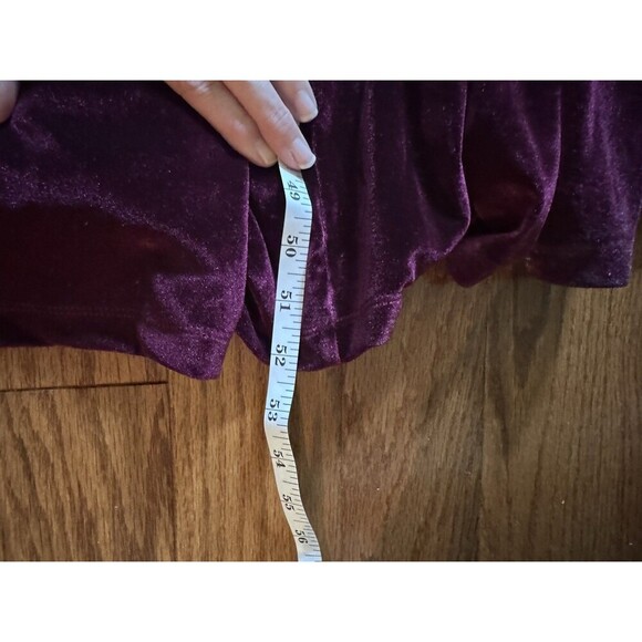 Lulu’s Dark Velvet Lace-Up Maxi Dress Large Homecoming Fairygoth *See Size Notes - Picture 8 of 9